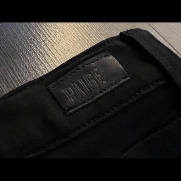 NEW Paige 27 Ultra Skinny Black Shadow maternity ankle jeans - Picture 4 of 4